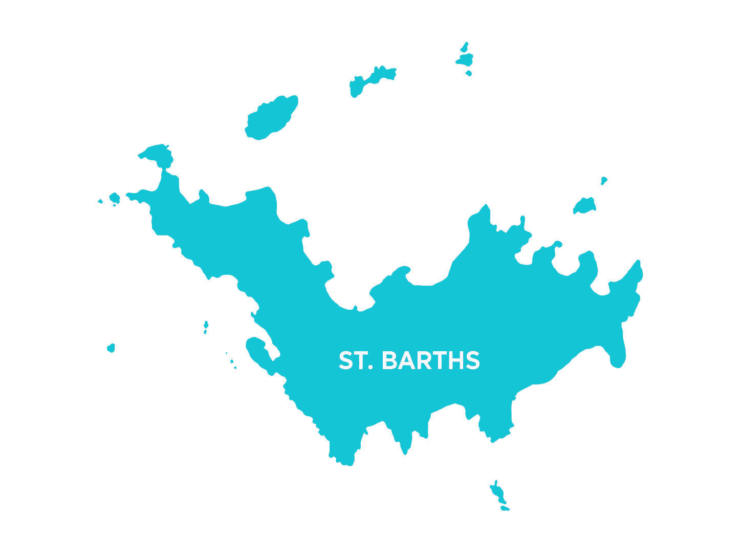Map of St. Barts