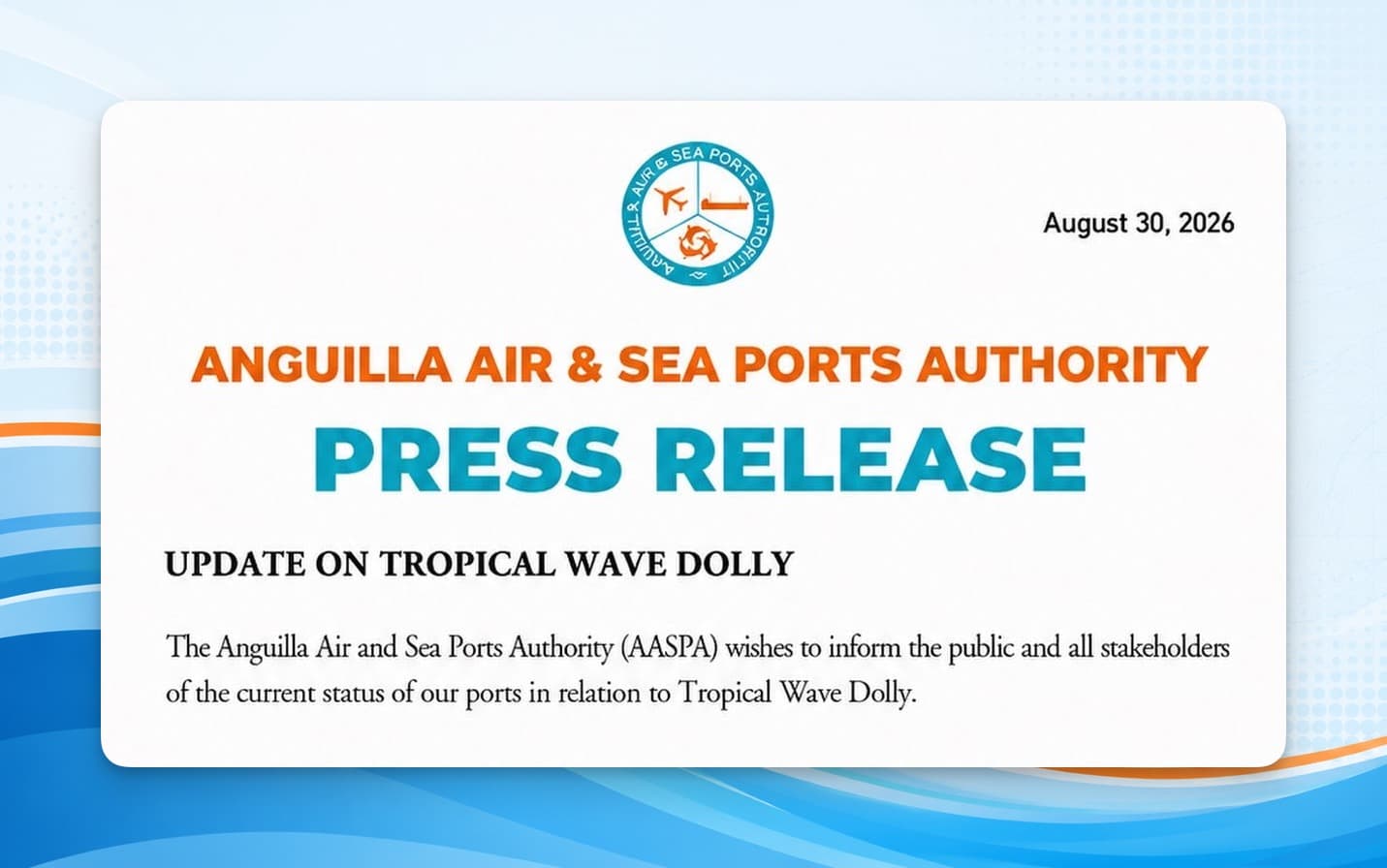Update on Tropical Wave Dolly